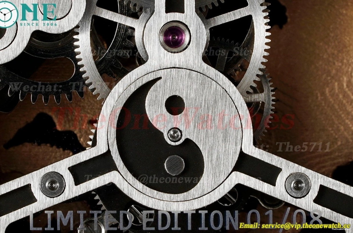 on Dragon Rubber Strap Tourb RM51 RMF Tiger Dial White 0116